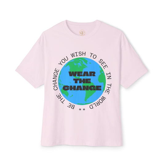 Unisex Oversized Eco-Friendly Tee, Statement T-Shirt, Casual Wear, Gift for Activists, Earth Day, Inspirational Fashion