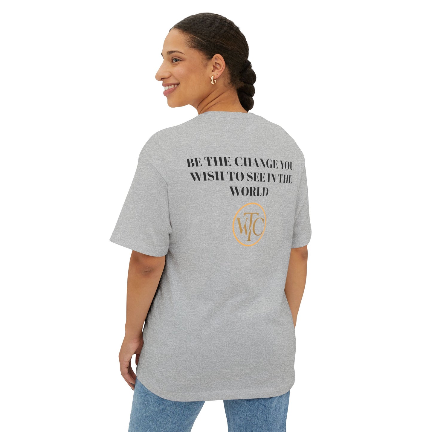 Unisex Oversized Eco-Friendly Tee, Statement T-Shirt, Casual Wear, Gift for Activists, Earth Day, Inspirational Fashion